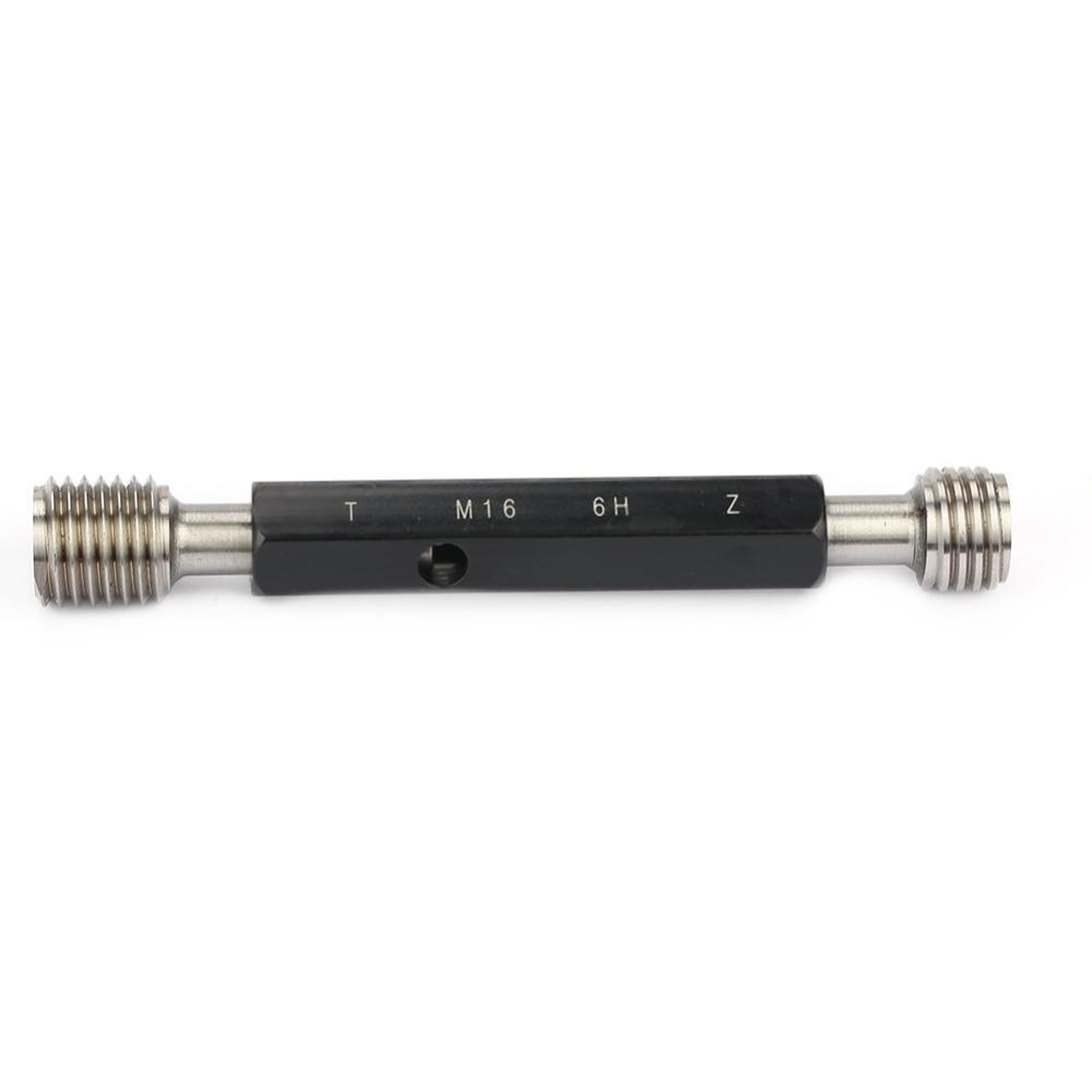 M16*2.0 Thread Plug Gauge Double End Hex Handle Measurement Hand Tool For Industrial Measurement