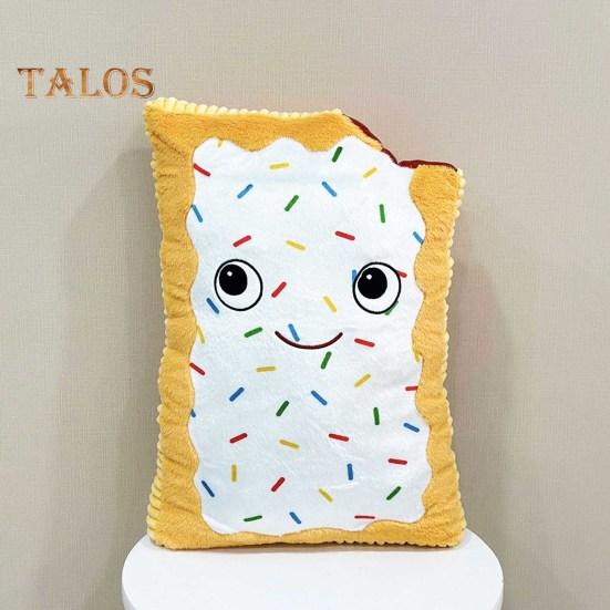 Плюшевая кукла с шоколадной крошкой из печенья, мягкая игрушка в виде животного, симпатичный дизайн сэндвича, печенья, плюшевый мишка, удобная подушка в подарок