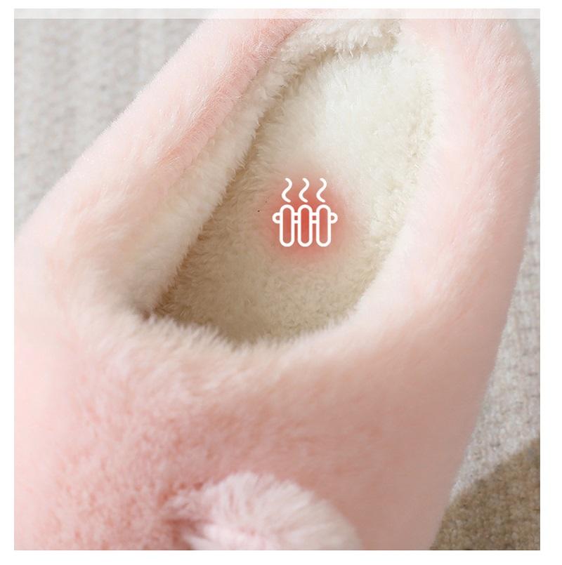 24h Fast Shipping Cat Fun Slippers for Adults Winter Furry Slides Couple Home Shoes 46 47 Women Warm Animal Kitty Slippers Pink