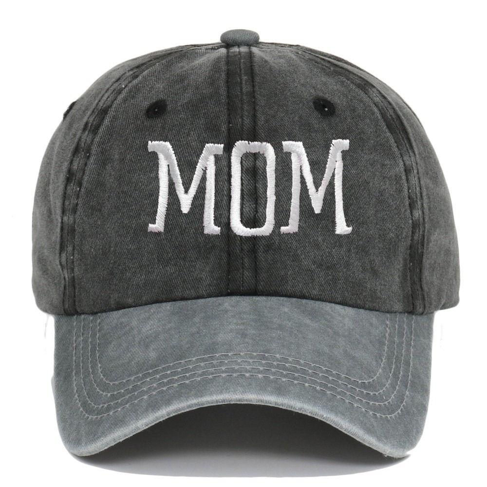 2pcs/set Washed Cotton Couple Mom Dad Baseball Cap Adjustable Sun Hat Vintage Dad Hat For Man Women