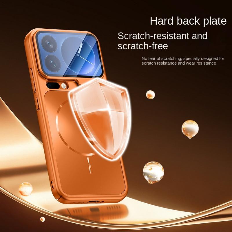 AG Frosted Back Glass Lens Holder Phone Case For Xiaomi 17 Pro Max Mi 17 Pro with Magsafe Magnetic Slim All-inclusive Cover