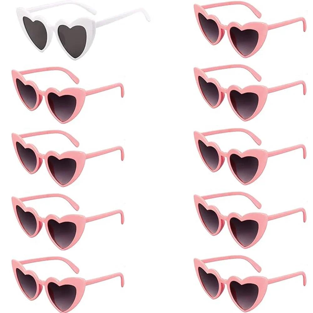Bachelorette Party Sunglasses Wedding Bridal Shower Decor Hen  Supplies Bride To Be Bridesmaid Gift Heart Shaped Glasses