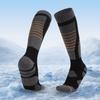 Зимние лыжные носки, теплые термоноски до колена, для холодной погоды, сноуборда, хлопковые носки для катания на лыжах, велоспорта