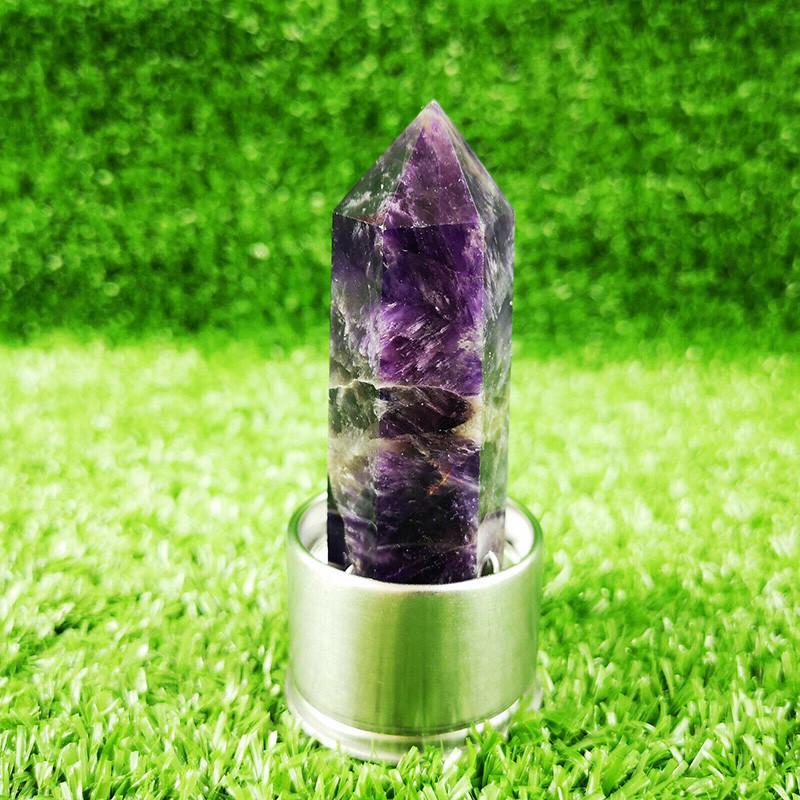 Elixir Quartz Crystal Water Bottle With Natural Obelisk Point For Powerful Reiki Healing