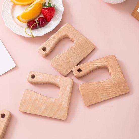 Детский деревянный нож, безопасный для детей, овощерезка, обучающая игрушка для готовки, ролевые игры, резак