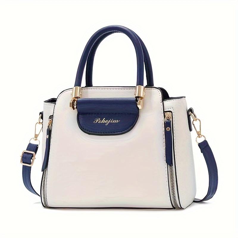 PU Leather Handbag for Women, Fashionable Small Square Tote Bag, Casual Versatile Shoulder & Crossbody Purse