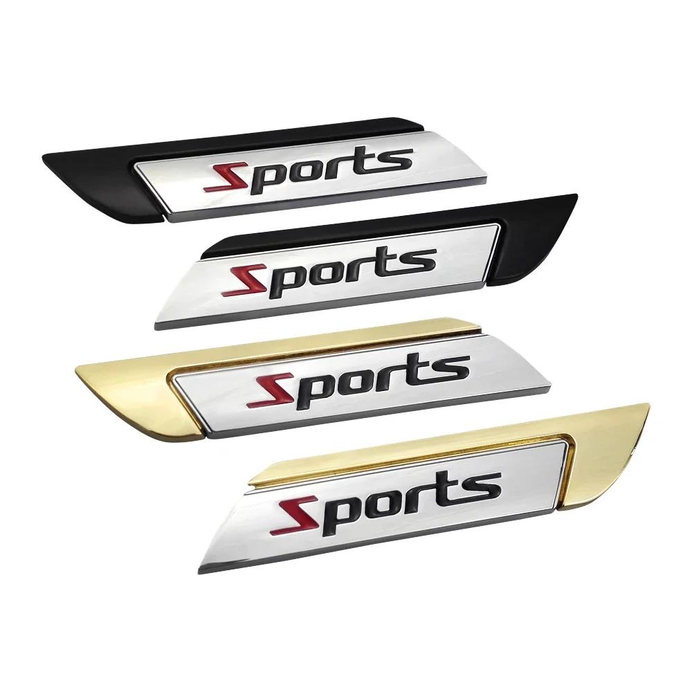 FVEX7 Car Fender Side Badge Sticker for Toyota Sport Logo Yaris Corolla 4Runner Avalon CHR Auto Body Emblem Exterior Accessories