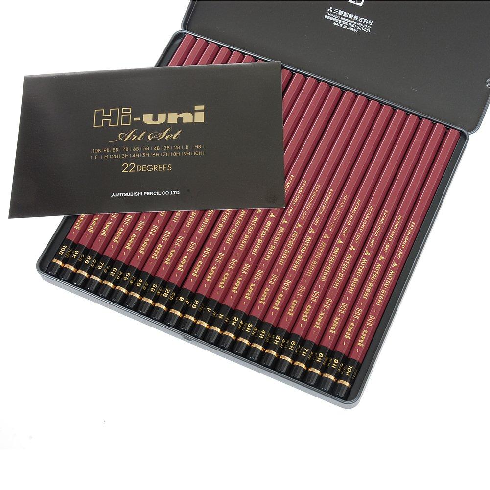 Набор карандашей Mitsubishi Pencil High Uni Art 22 предмета HUAS