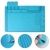 Adsorption Soldering Mat Platform for BGA Soldering Station Heat-Resistant Anti Static Wrist Strap Band Magnetic Silicone Repair Pad