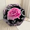 1PC Rose Butterfly Umbrella-8-Rib Reinforced, Automatic Open, Lightweight & Durable, Cute Fashion Accessory for Outdoor-P0701
