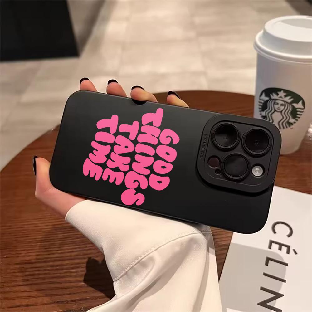 Стильный чехол для телефона с цитатой Для iPhone12 11 17 16 15 14 13 Pro Max Для iPhone 7 8 16 14 15 Plus XS XR X Прочная защитная Funda
