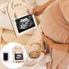 Ultrasound Photo Frame Desktop Decoration Wooden Baby Sonogram Picture Frame Ornament Pregnancy