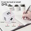Rotating Cube Timer 5-15-25-45 Mins LED Display Slide Switch Pomodoro Productivity Timer Cube Portable Vibration Mute Alarm for Work Study Kitchen