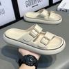 New Fashion Men's Slippers Summer EVA Soft Beach Sandals Non-slip Fashion Designer Walk Flip-flops Bathroom