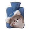 Winter Hot Water Bottle 1000ml Hot Water Bag Cartoon Hot Water Bottle Portable Heating Pad Bed Warmer With Soft Cover For Feet