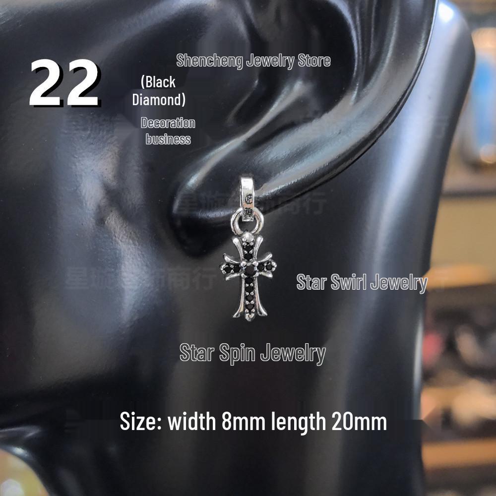 Новые висячие серьги G-Dragon с цветными бриллиантами для мужчин и женщин, белая медь, тайское серебро, серебряная игла s925