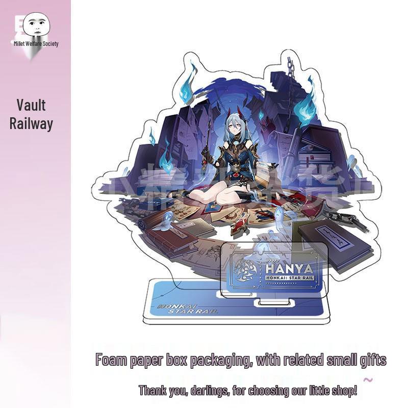 Набор Фигурок miHoYo Star Rail Светлячок Дань Хэн Луна: Ахерон, Авантюрин, Кафка, Серебряный Волк, Цзинлю, Сюэи Стенды