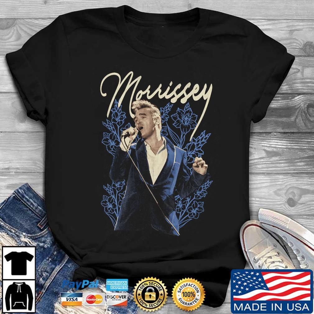 Morrissey T Shirt Glamorous Floral Black Unisex ALl size shirt D2236