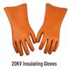 High-Voltage Insulating Gloves: 10KV-20KV Rubber, Anti-Shock, Anti-Static, Electrician Safety (12KV).