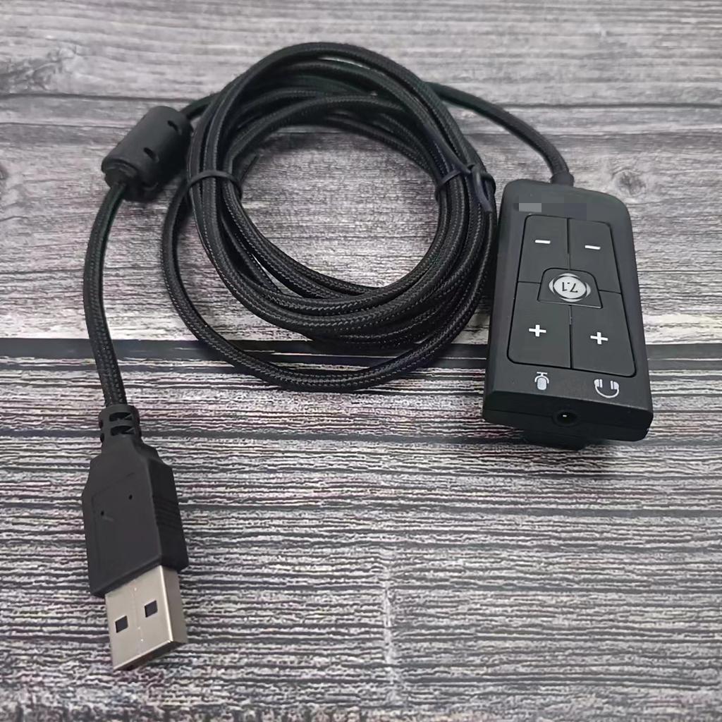 Обновляет вашу гарнитуру с помощью USB внешней звуковой карты к 3,5 мм адаптеру для микрофонного разъема наушников для наушников Cloud2 7.1