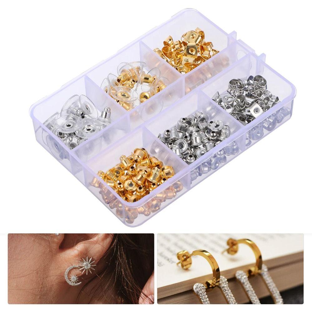 Мягкие силиконовые стопоры для сережек Резиновый материал Набор для блокировки ушей Разные стили