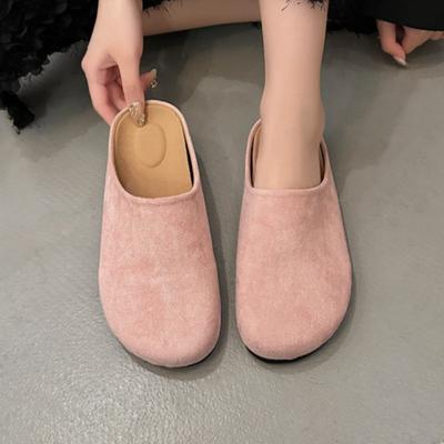 Мода 2025 Новые балетки Женские мюли Дизайнерские замшевые женские туфли Летняя мода Повседневные сандалии Для ходьбы Классические Zapatillas De Mujer