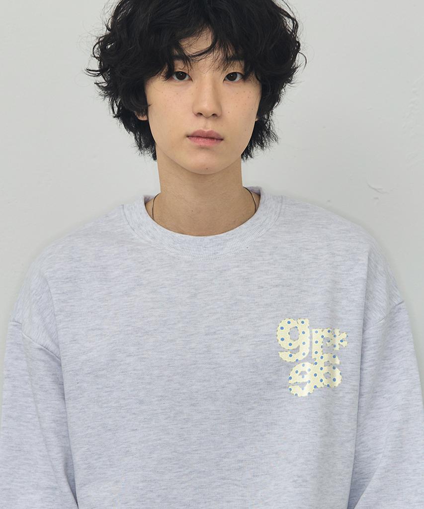 GRAVER [Unisex] Small Grae-S Dot Sweatshirt_4Color