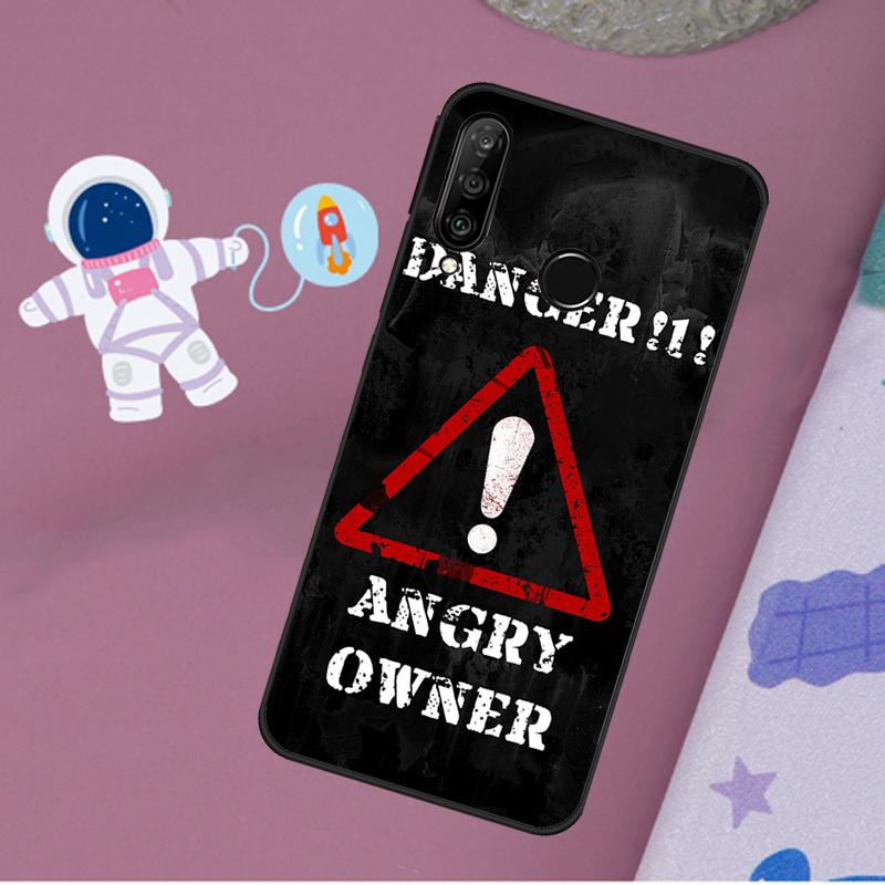 Предупреждение Гнев Опасность Владелец Для Huawei Nova Y72 Y73 Y60 Y70 Y90 Y61 Y91 7i 8i 11i 12i 12s 9 10 SE P20 P30 P40 Lite Чехол