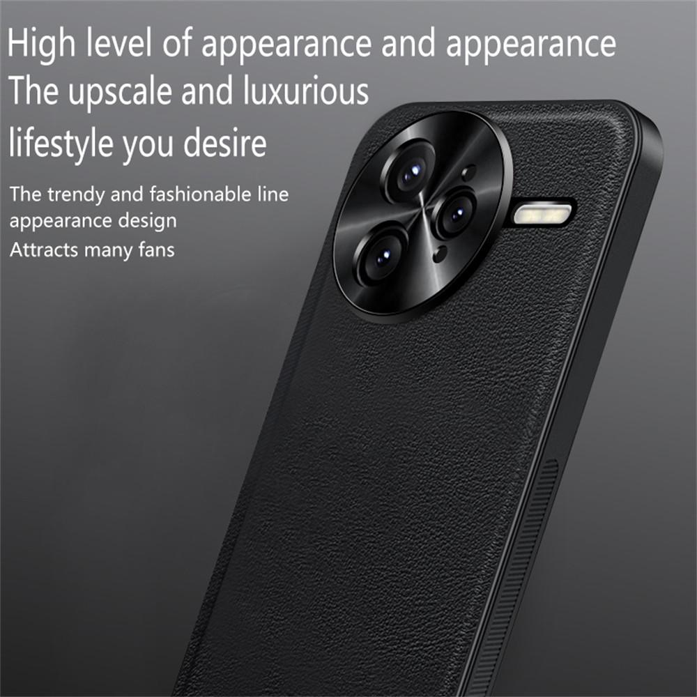 For Xiaomi Redmi K80 5G/Poco F7 Pro 5G Case PU+TPU+PC Phone Back Cover with Metal Lens Frame