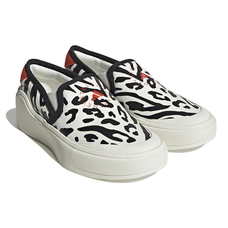 (WMNS) adidas by Stella McCartney Court Slip-On Shoes 'Off White Black Burnt Cayenne' Women's HP3210