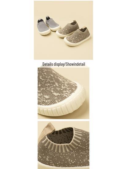 Весенне-Летние Детские Слипоны из Сетчатого Flyknit - Повседневные Унисекс с Мягкой Подошвой из ТПР