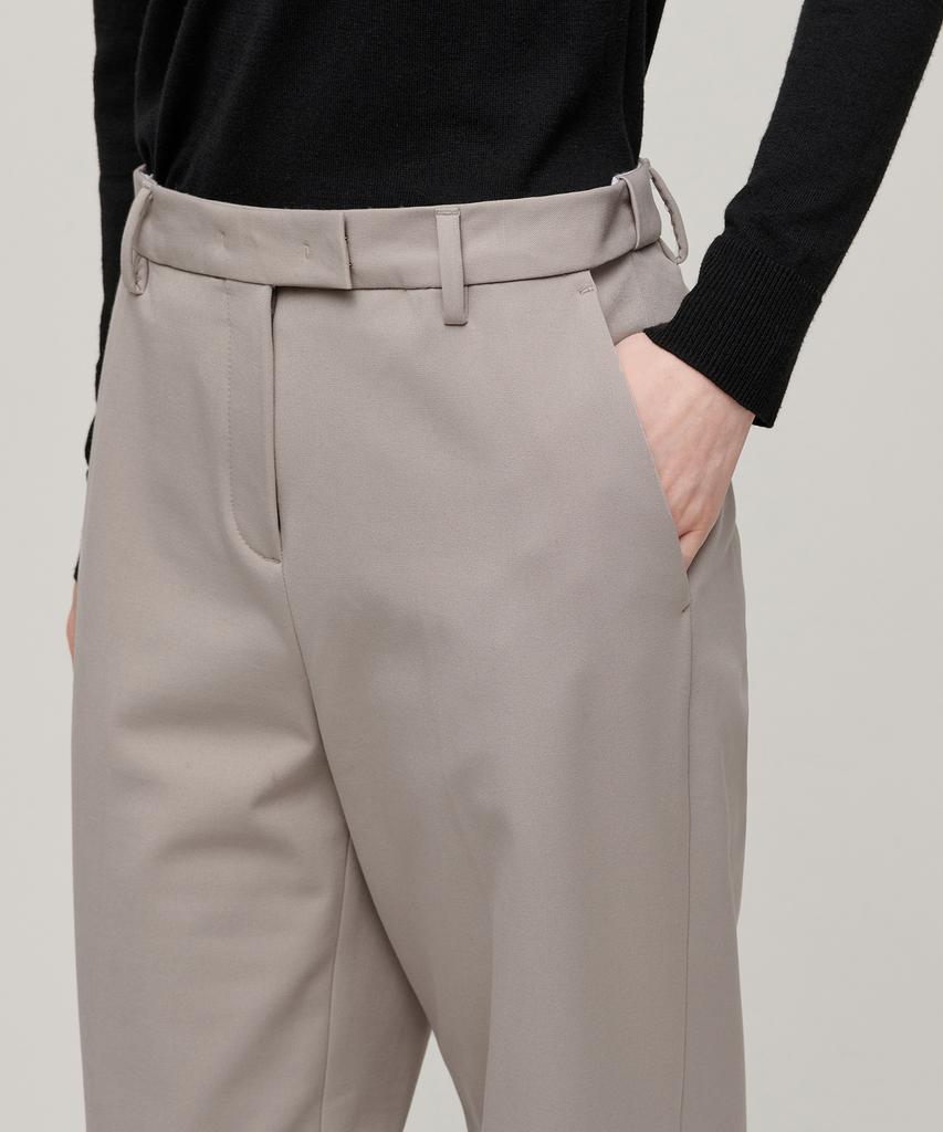 MUSINSA STANDARD WOMAN Женские широкие брюки из плотного флиса с скрытой эластичной талией [Светло-бежевый]
