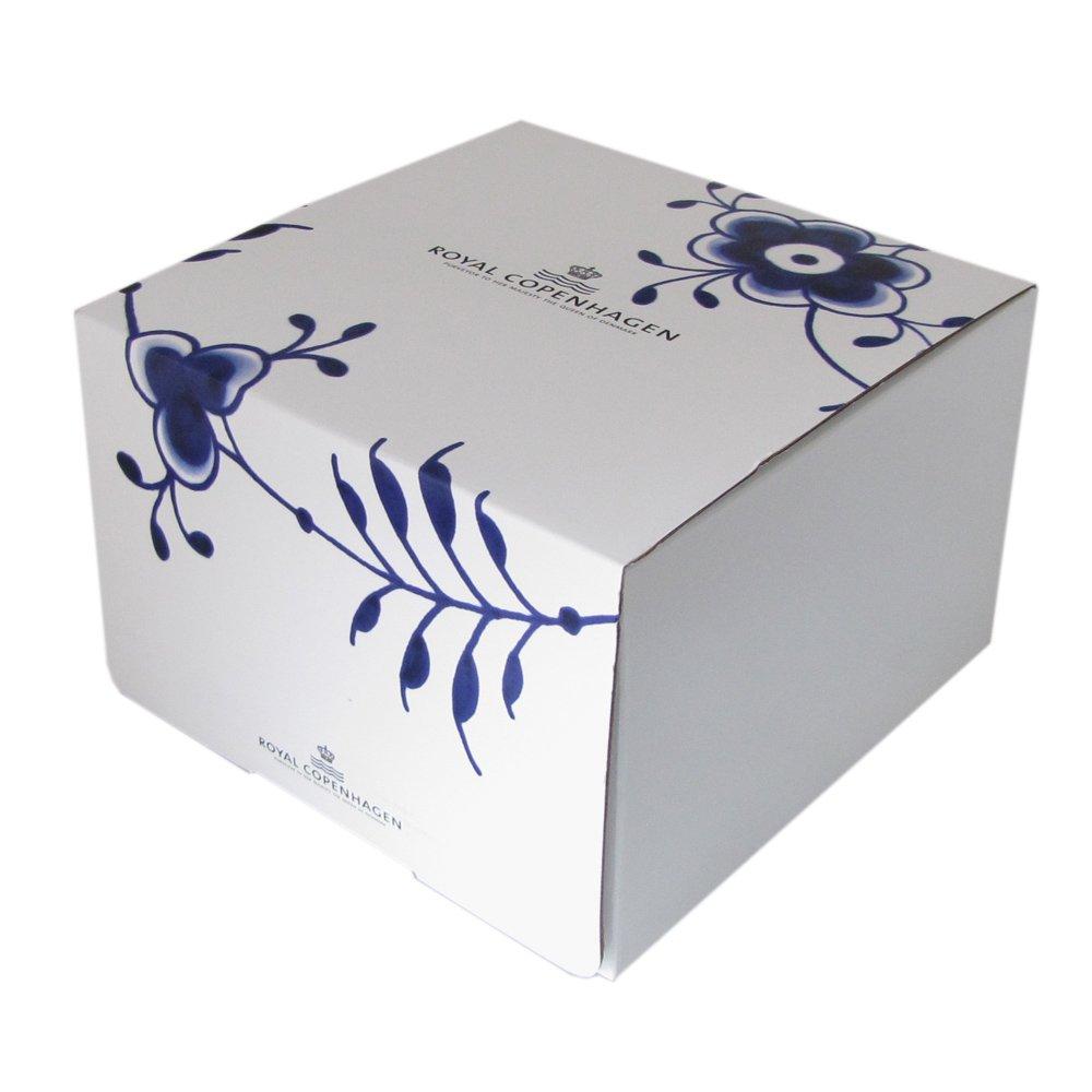 [Officially Imported] Royal Copenhagen Blue Fluted Mega High-Handle Cup & Saucer, 240ml, White, 1016909, Perfect for Wedding Gifts