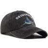 National flag Shark Design Baseball Cap Men Wash Vintage Snapback Travel Visor Sun Hat Women Summer For Outdoor Casual Soft Top