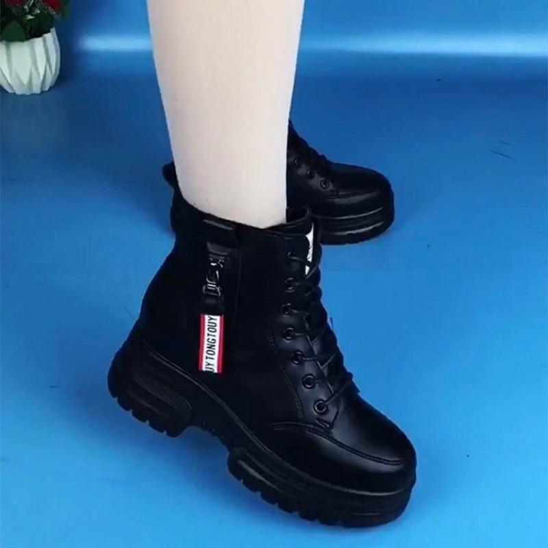 Теплые ботинки Мартин женские плюшевые зимние ботинки плюшевая утолщенная подошва нескользящая обувь женские короткие ботинки хлопковые ботинки