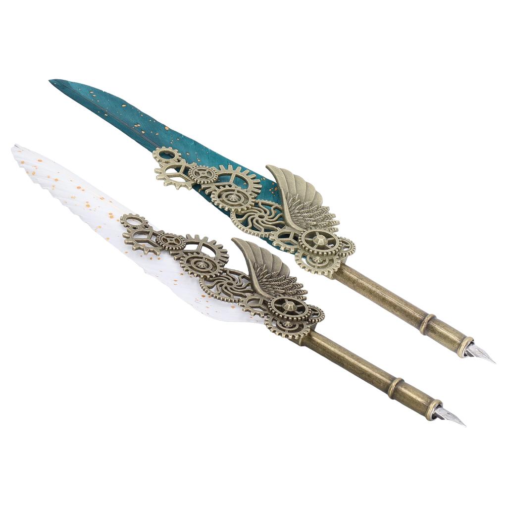  Ручка в европейском стиле, британский ретро-стиль, золотая ручка из нержавеющей стали, деловая ручка с резьбой 