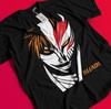 Футболка с изображением аниме Bleach, футболка с банкаем Ичиго, футболка с Айзеном, футболка с Зараки и Кенпачи, футболка BB065