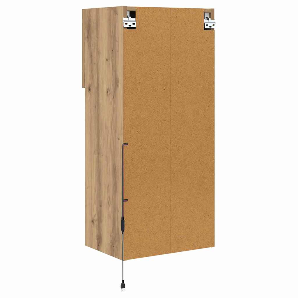Wall Mounted TV Cabinets 2 pcs Artisan Oak 40.5 x 30 x 90 cm