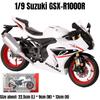 1/9 Suzuki GSX-R1000R Toy Motorcycle for Children Racing Model Diecast Miniature Large Size Lightable Collection Gift Boy Kid