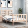 VidaXL Bed Frame with Headboard 90x200 Cm Solid Wood 3191956