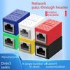 RJ45 Network Cable Connector, Dual-pass Straight-through Extension Module
