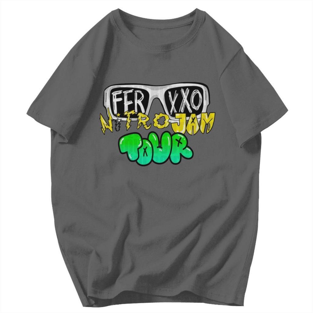 Мужская футболка Ferxxocalipsis Tour Feid Ferxxo 2025 Модные подарки Y2K Графическая с круглым вырезом Унисекс Одежда Футболки