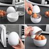 Microwave Egg Cooker, 4 Capacity, Boiled Egg Cooker, Egg Shape Compact Design Saving Time Hard Boiled Egg Cooker for Kitchen