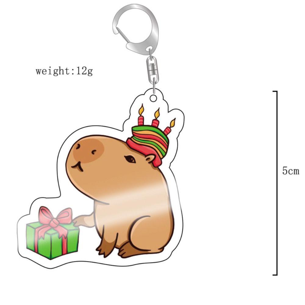 Брелок с изображением капибары, капибары, смолы, брелоки с изображением животных капибары, брелоки для ключей, сумка, подвеска