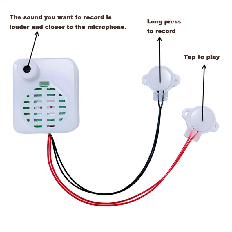 Plush Toy Voice Recorder Stuffed Animal Voice Box Recordable Sound Module Plush Dolls 30 second Voice Message Recorder Device