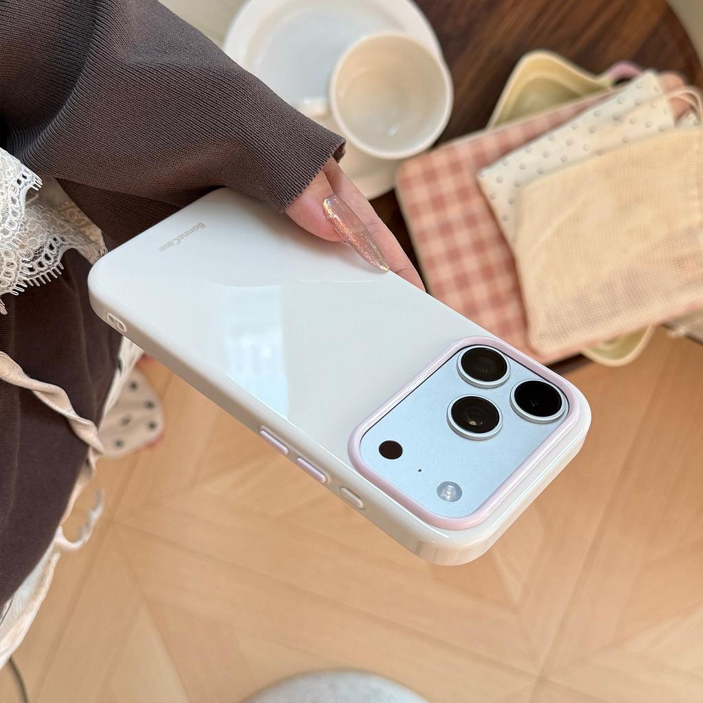 Простая цветная рамка, подходит для чехла для мобильного телефона Apple 17promax iphone16 свежий 15 противоударный 14 мягкий чехол 13