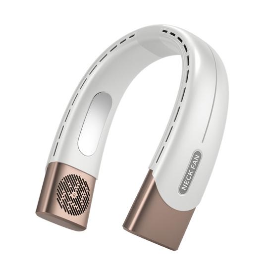 Hanging Neck Fan 20db Silent Noise Reduction 5 Speeds Adjustable Bladeless Fan Cooling Rechargeable Summer Outdoor Portable USB Fan Creative Gift