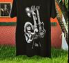 Джимми Пейдж с двухгрифовой гитарой Gibson Led Zeppelin Черная Унисекс Футболка
