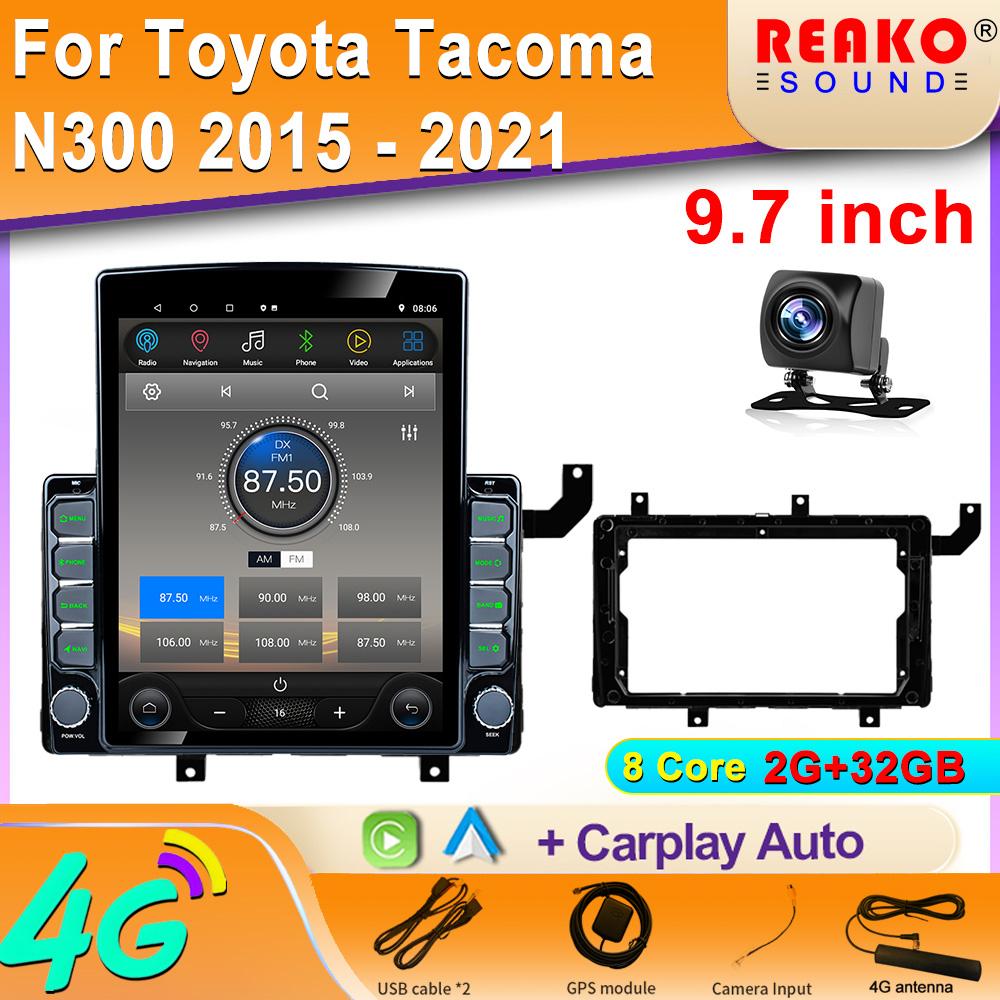 9,7-дюймовый вертикальный экран Tesla автомобильное радио для Toyota Tacoma N300 2015 - 2021 GPS навигация мультимедийный плеер Carplay 2 Din