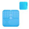 1pc Pet Lick Silicone Mat Dog Slow Food Plate Bathing Distraction Sucker Food Training Feeder Pet Supply